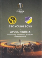 BSC Young Boys - Apoel Nikosia, 20.10. 2016, EL-Group stage, Stade de Suisse Bern, Offizielles Programm