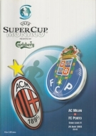 AC Milan - FC Porto, UEFA Super Cup 29.8. 2003, Monaco Stade Louis II, Programme Officiel
